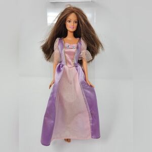 90s Barbie Raiponce Princess (Fairytale)Purple and Pink Doll Dress